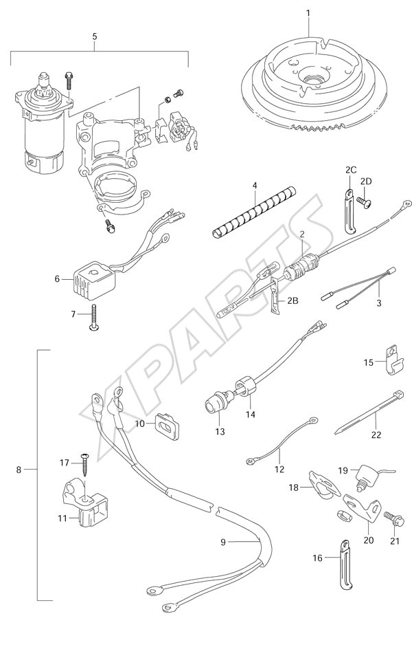  Opt: Starting Motor til Suzuki motor